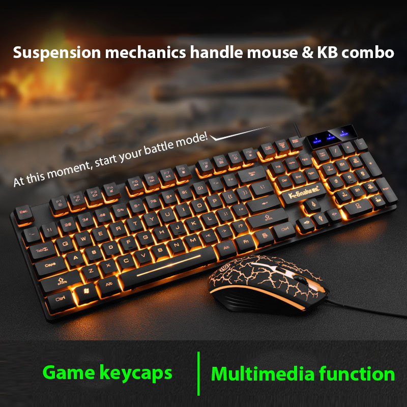 Gaming Keyboard Mouse Combo - Juego de teclado y ratón KM320,