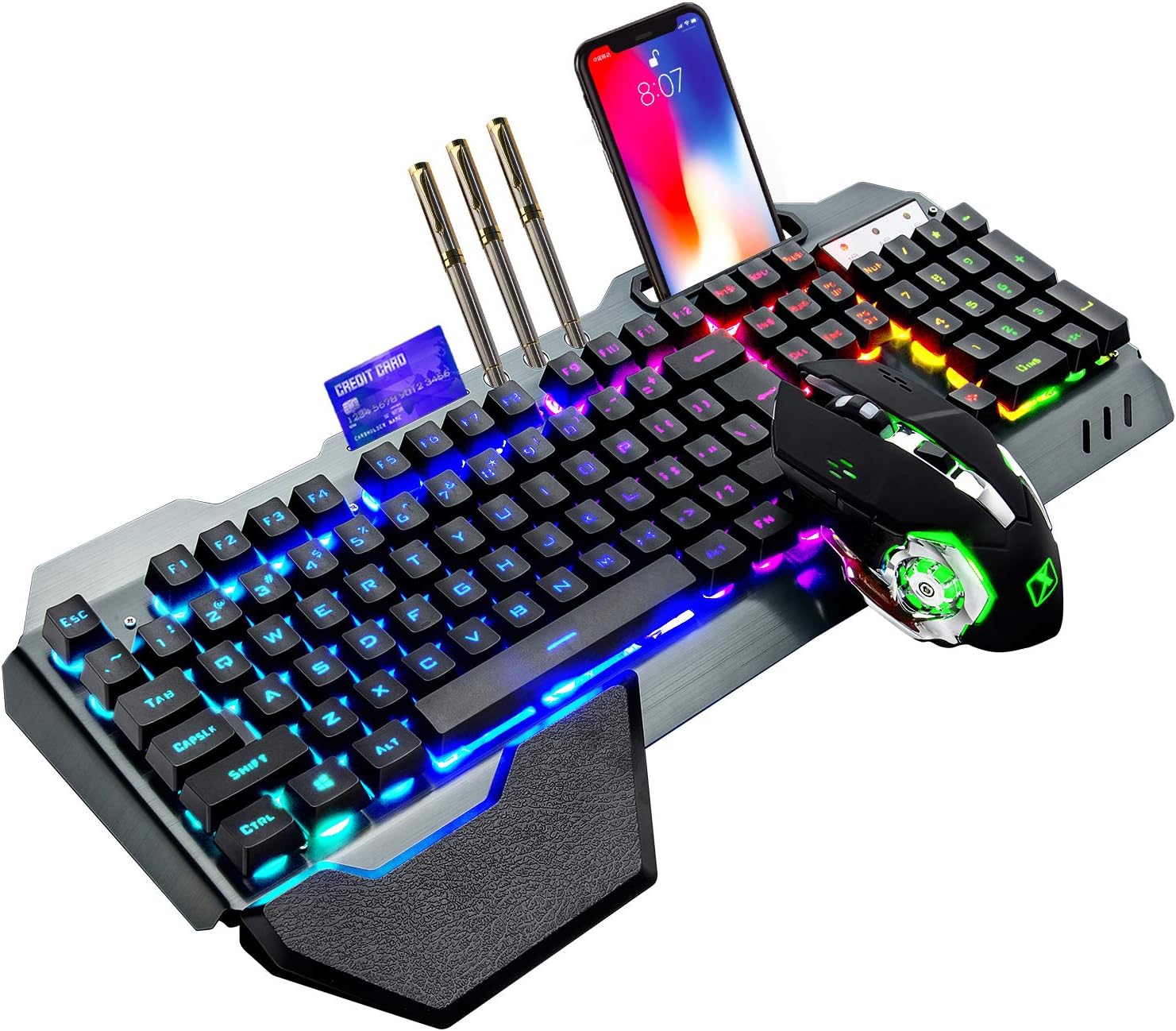 Gaming Keyboard Extension - Combo de teclado y ratón inalámbricos