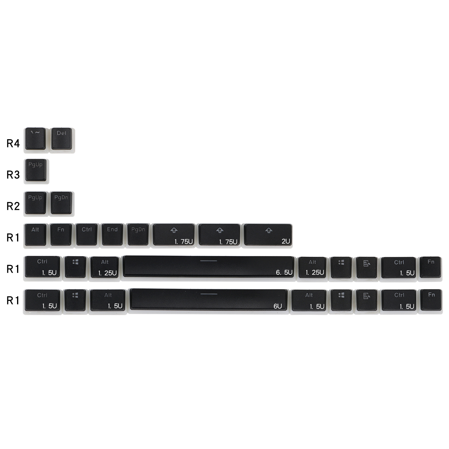 Gaming Keyboard Corsair - Pudding PBT Doubleshot retroiluminación Keycap negro