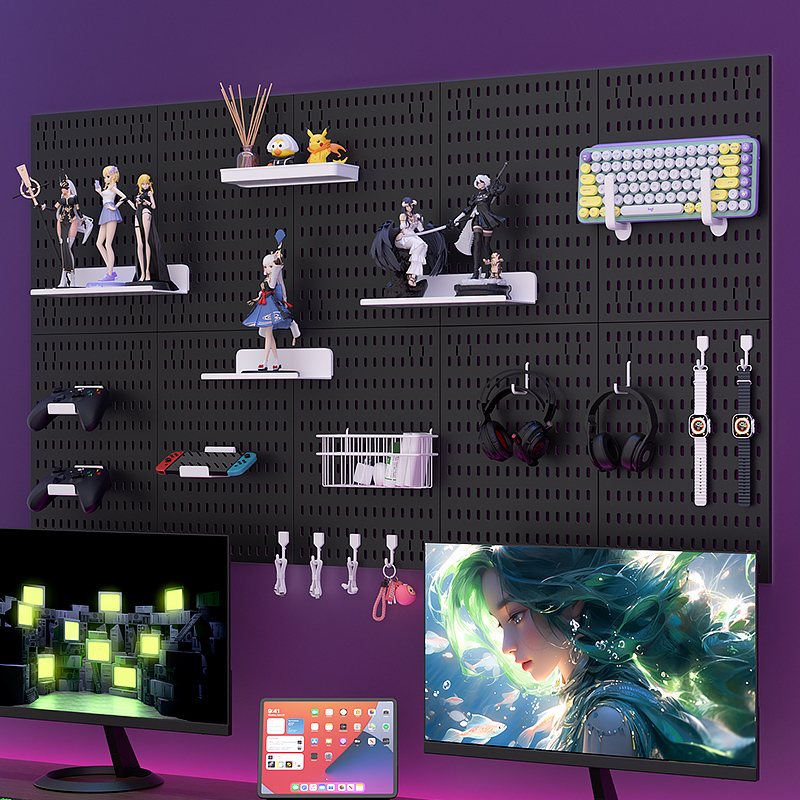 Gaming Keyboard And Mouse - Estante Adhesivo para Juegos – Montaje