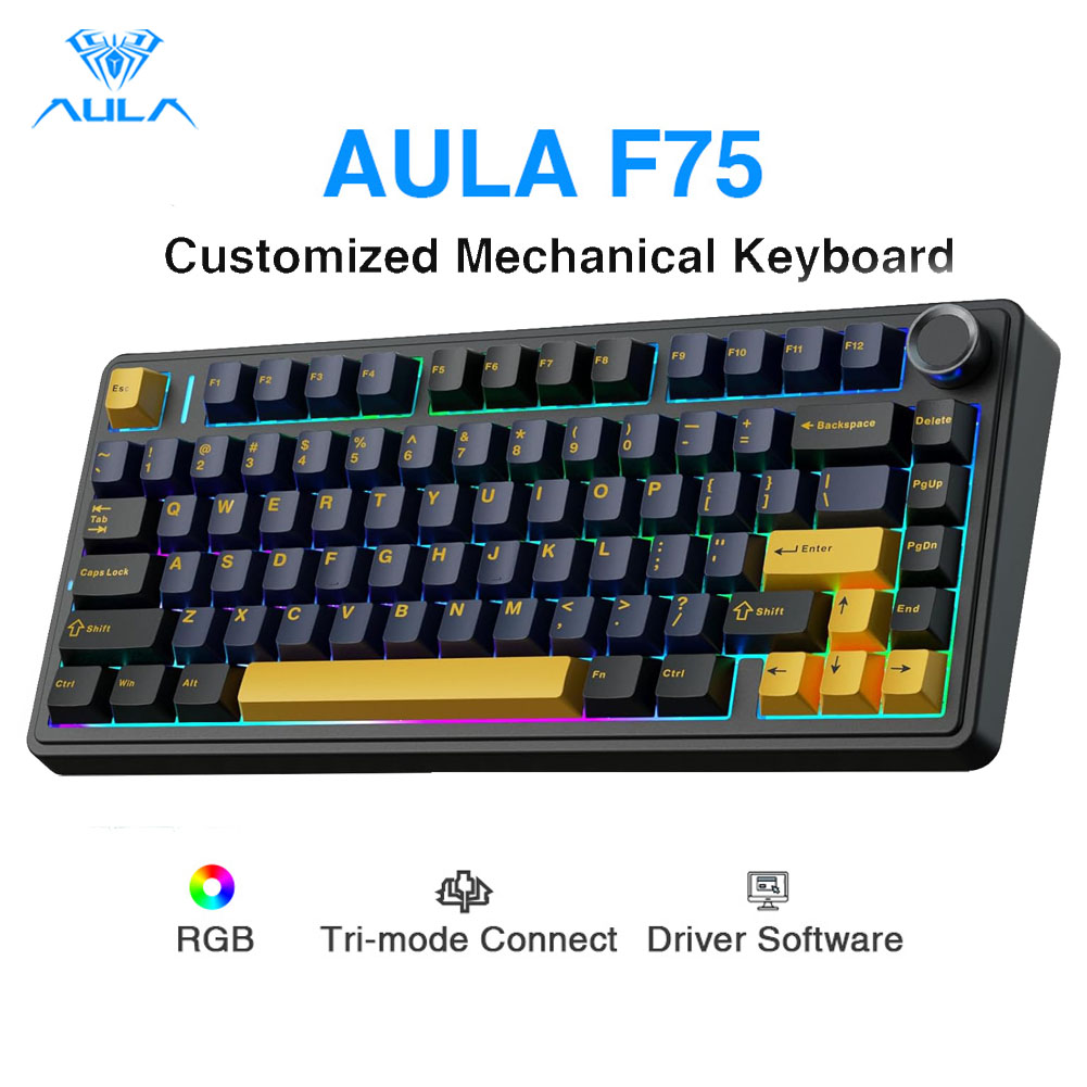 Gaming Keyboard Number Pad - Teclado Mecánico Aula F75, Teclas Totalmente