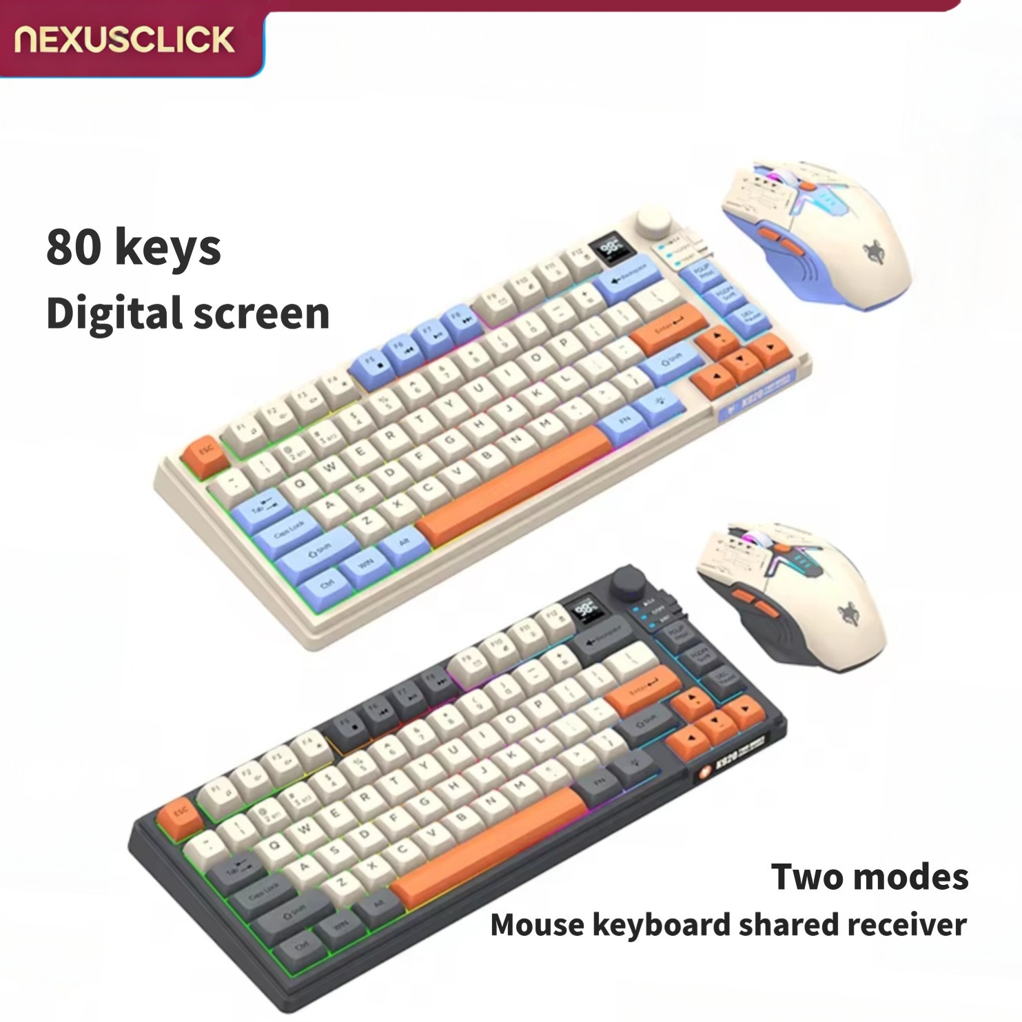 Gaming Keyboard And Mouse Combo Wireless - Combo de Teclado y Ratón NexusClick