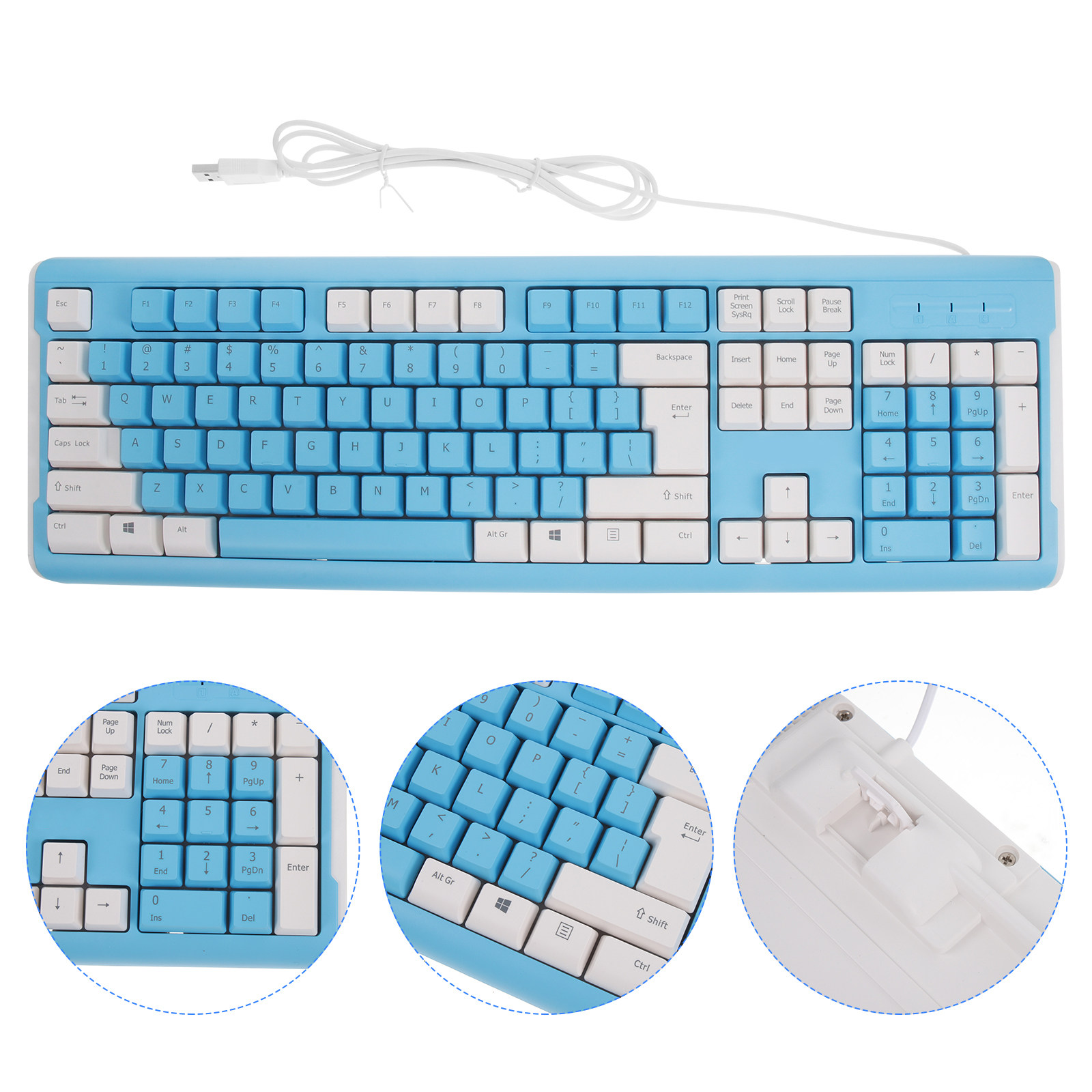 Gaming Keyboard Number Pad - Teclado para Juegos con Cable USB,