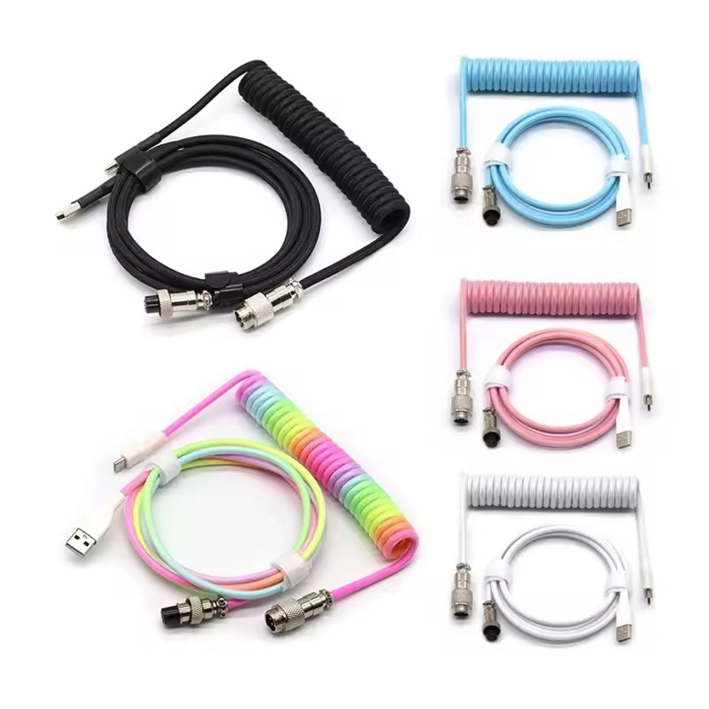 Cable en espiral para teclado  - Gaming Keyboard Type C reseña y precio