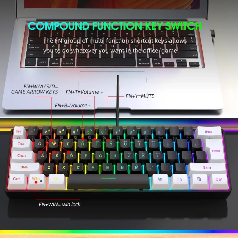Kit de Teclado y Ratón para Ju - Gaming Keyboard Mouse Combo reseña y precio