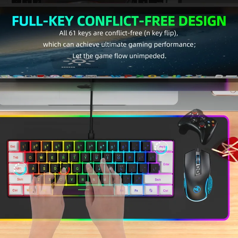 Kit de Teclado y Ratón para Ju - Gaming Keyboard Mouse Combo reseña y precio
