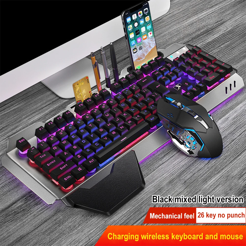 Teclado y ratón inalámbricos K - Gaming Keyboard Mouse Combo reseña y precio