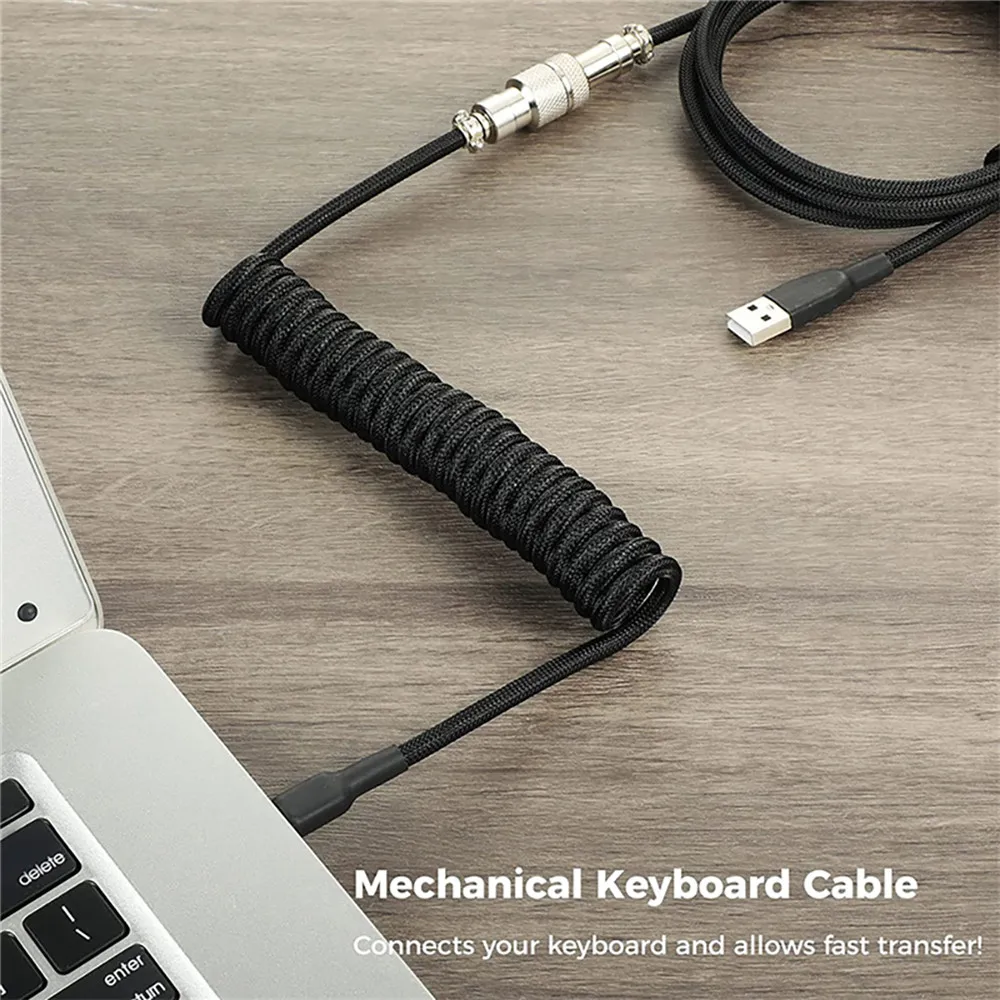 Nuevo Cable en espiral para te - Gaming Keyboard Type C reseña y precio