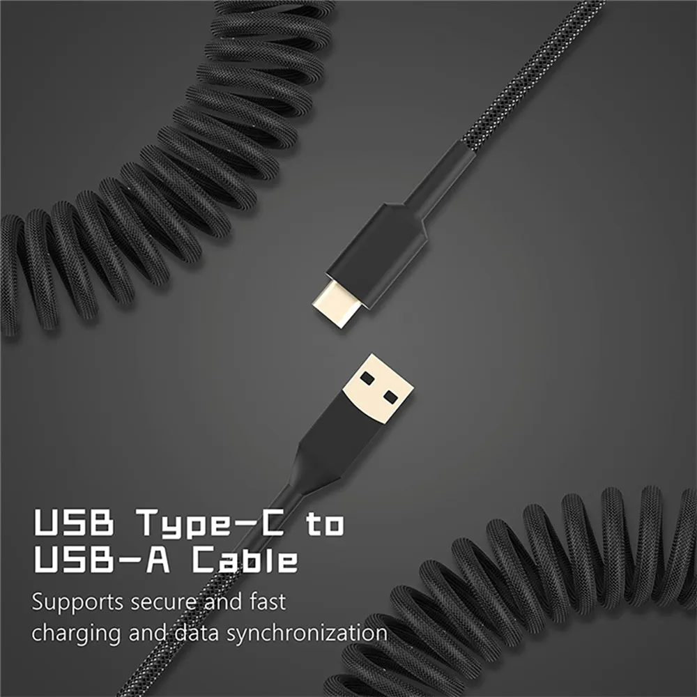Nuevo Cable en espiral para te - Gaming Keyboard Type C reseña y precio