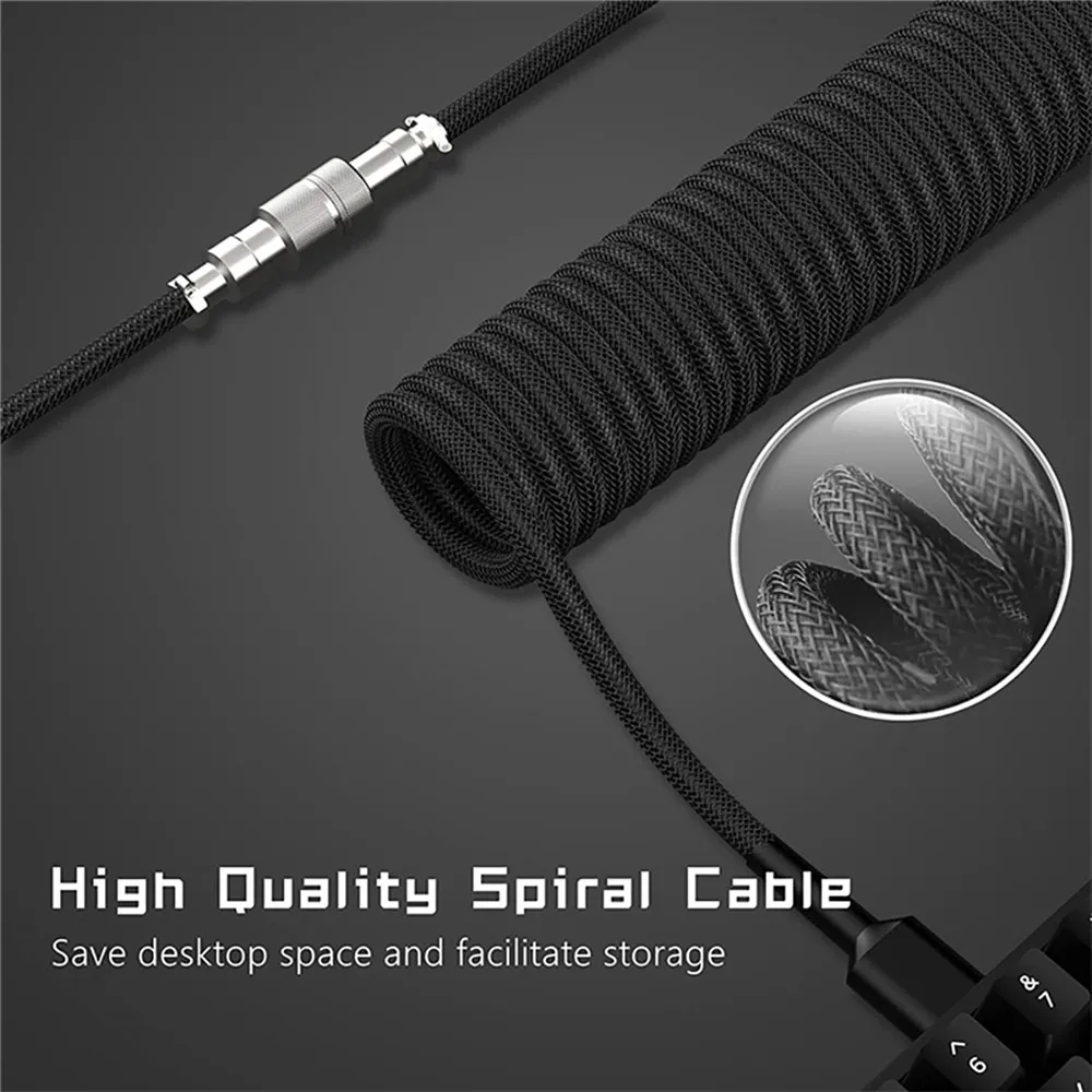 Nuevo Cable en espiral para te - Gaming Keyboard Type C reseña y precio