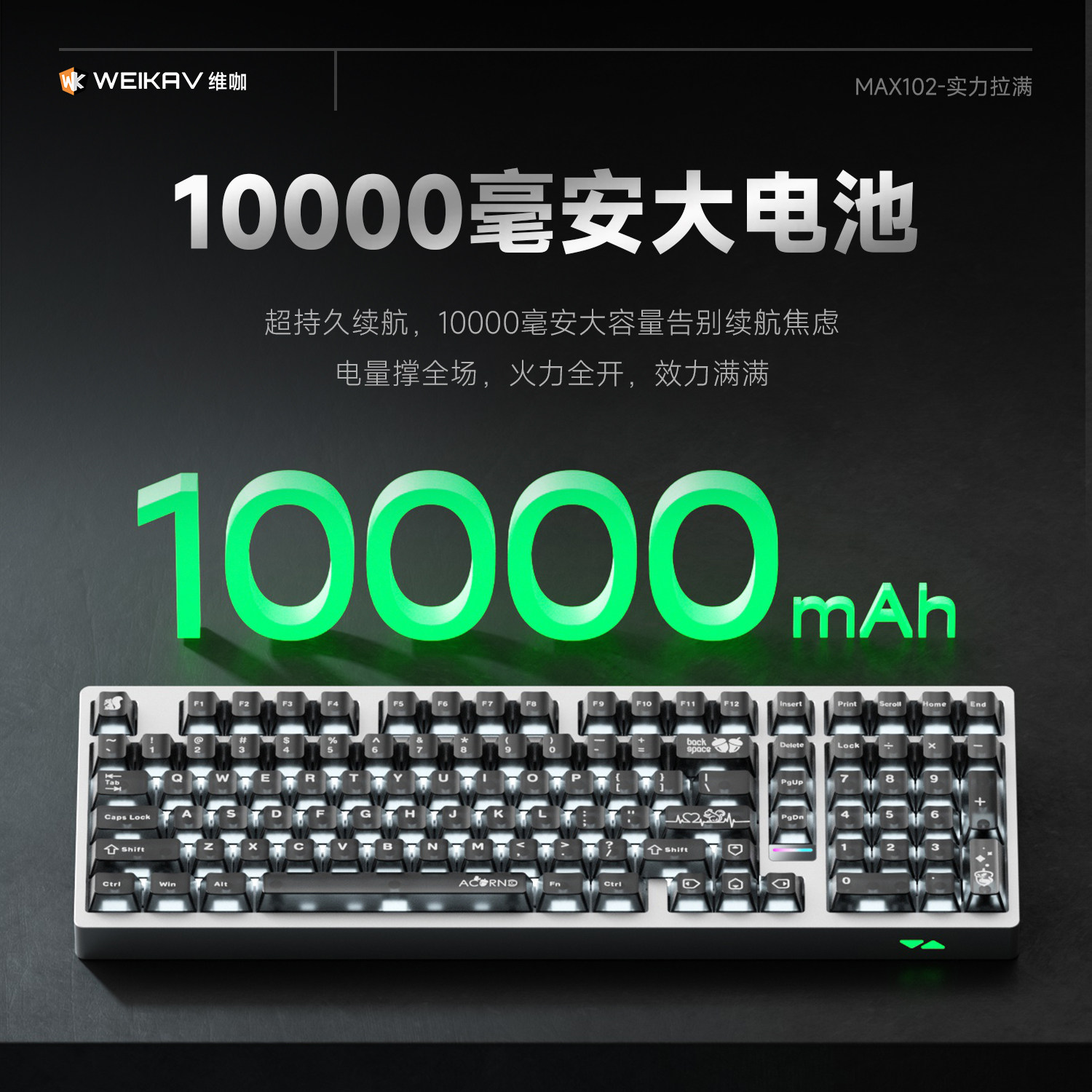 Teclado mecánico inalámbrico W - Gaming Keyboard Ergo reseña y precio