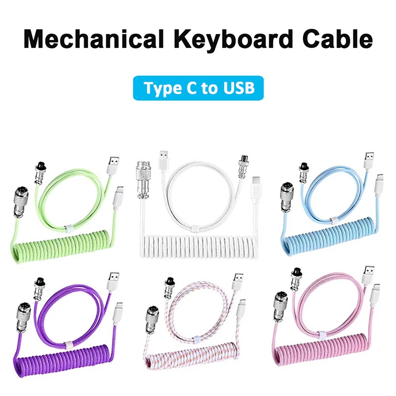 Cable en espiral para teclado  - Gaming Keyboard Type C reseña y precio