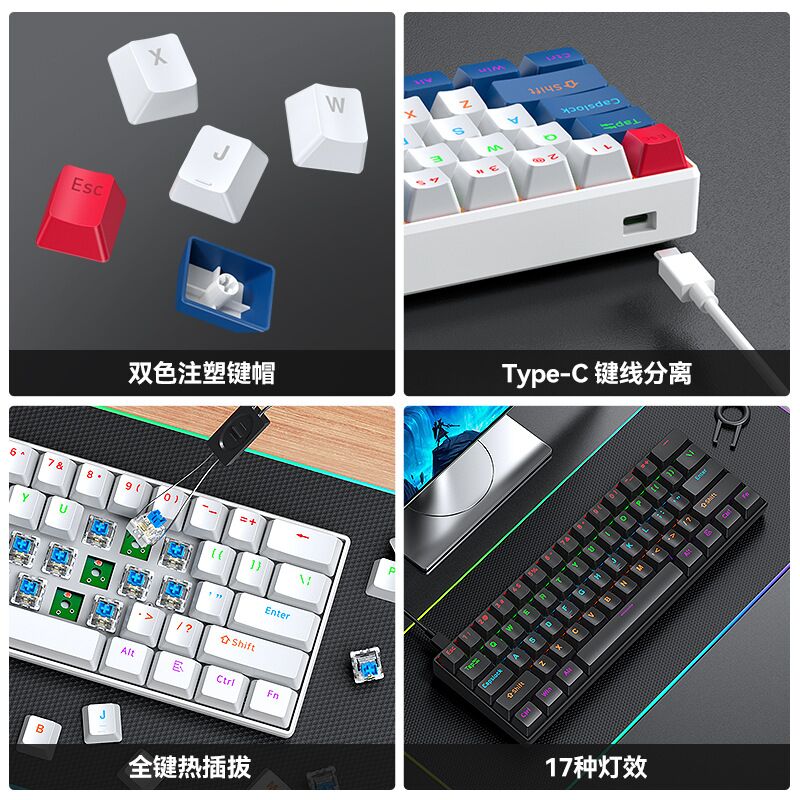 Teclado mecánico mini T-WOLF T - Gaming Keyboard Not Typing reseña y precio