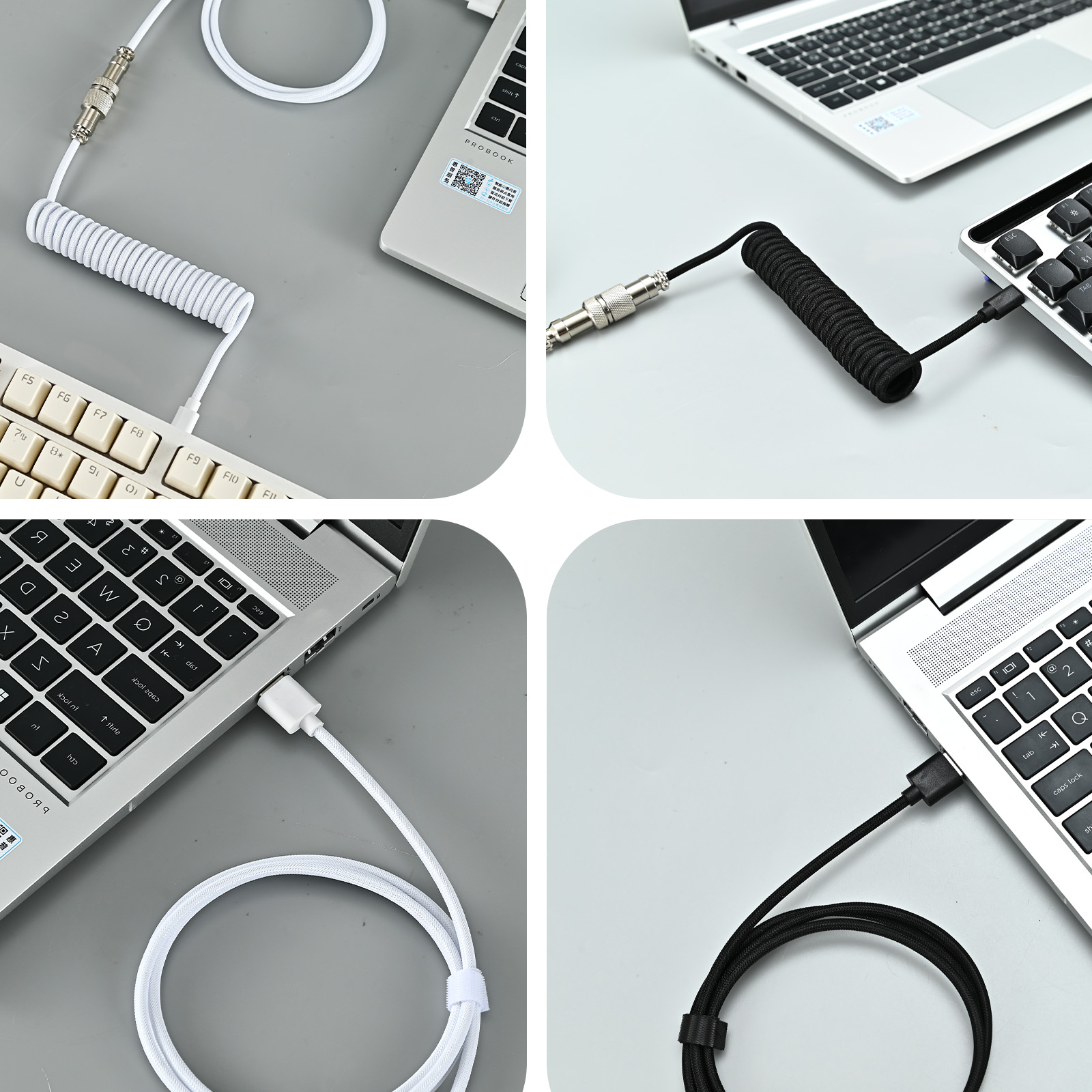 Cable Espiral USB Tipo C para  - Gaming Keyboard Type C reseña y precio