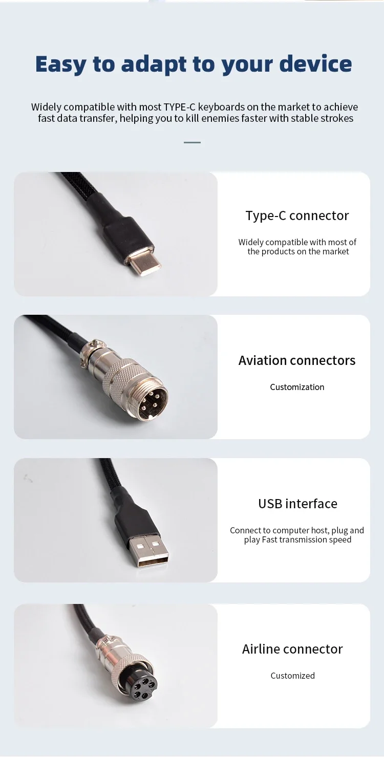 Cable USB Tipo-C, Cable Enroll - Gaming Keyboard Extension reseña y precio