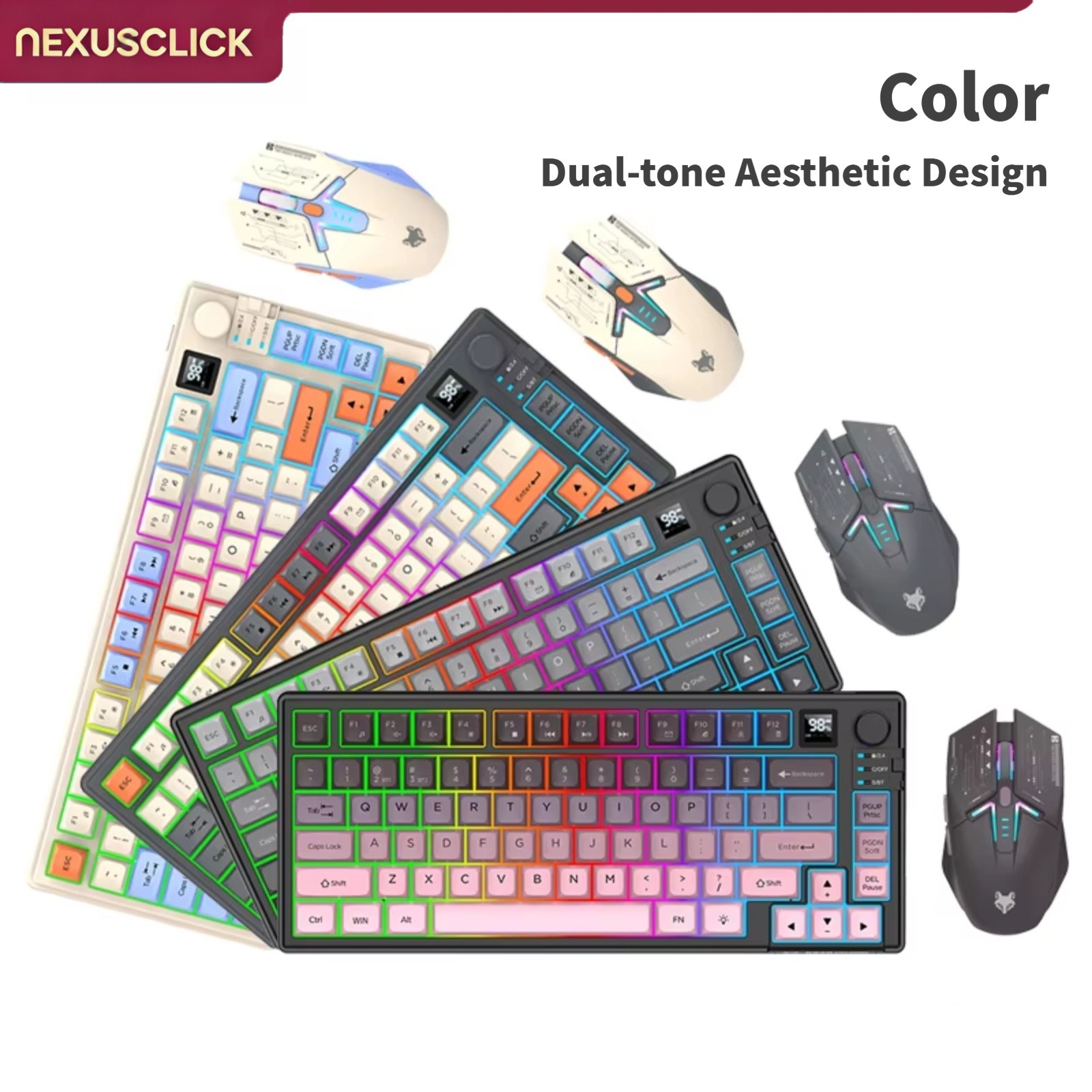 Combo de Teclado y Ratón Nexus - Gaming Keyboard And Mouse Combo Wireless reseña y precio
