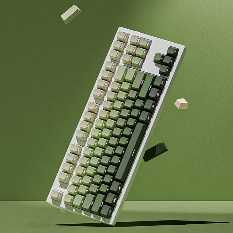 135 Teclas Cherry Profile Gree - Gaming Keyboard Typewriter reseña y precio