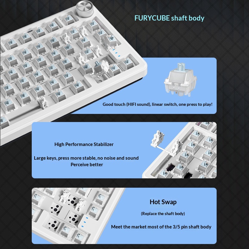 Teclado Mecánico Furycube Rx75 - Gaming Keyboard Not Typing reseña y precio